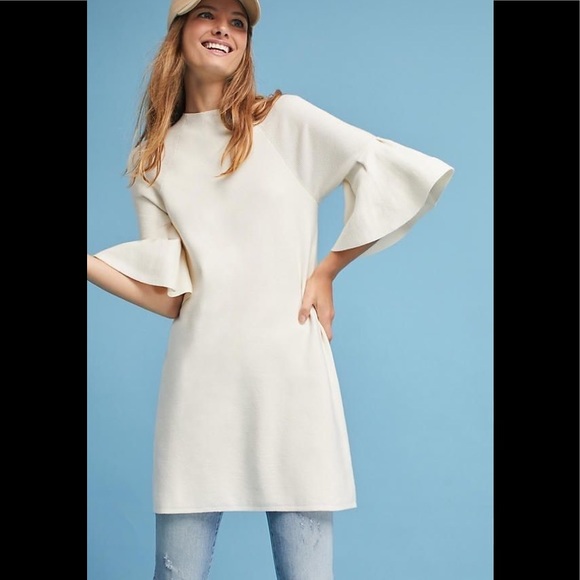 Moth ivory bell sleeve sweater